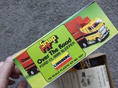 VTG UNBUILT 1970s LINBERG #1047 SNAP FIT FORD CL-9000 SEMI TRAILER TRUCK HO KIT