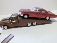 Chevy Ramp truck & car built model cars (please read)