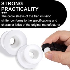 4 Pcs White Shifter Bushing, Shifter Cable Bushing, 0.4″×0.56″