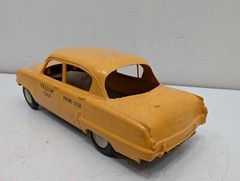 PMC 1954 Plymouth Belvedere Yellow Cab Taxi Dealer Promo Model Toy Car 4 Screw