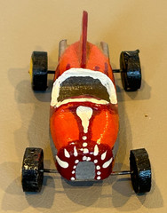 Vintage Custom Built Wood Midget Racer Model Indy 500 Marx Slush Race Stock Car