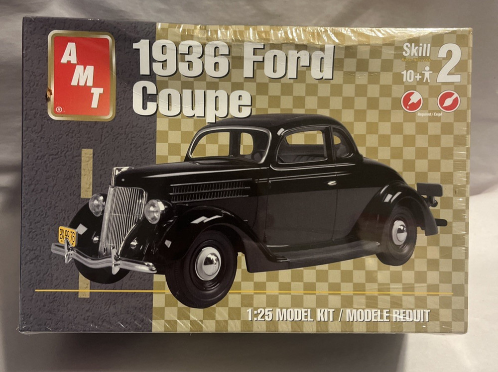 AMT 1936 Ford Coupe 1/25 Plastic Car Model Kit Free Shipping 31860