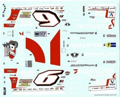 Porch Time #6 Flo Racing Dirt Late Model Kyle Larson 1/24 waterslide decal