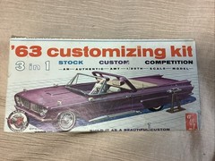 AMT ‘63 Customizing Kit 1/25th SM Thunderbird Convertible Partially Assembled