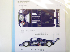 Decalpool 1/24 Sauber Mercedes C9 Michelin Supersprint Nur ’87 Decal Sheet DP235
