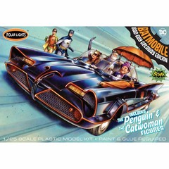 Polar Lights 1966 Batmobile w/Catwoman & Penguin Figures 1/25 PLL998 Plastics
