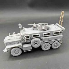 1/72/87/144 US Cougar 6*6 Armored Mine Protected Vehicle Antenna Kit 3D Printed