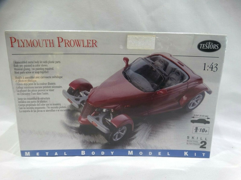 Testors, Plymouth Prowler. 1:43 Scale Metal Kit. Sealed Box. 1998