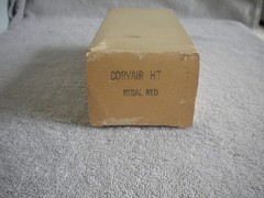 1965 Chevrolet Corvair Corsa HT Regal Red Dealer Promo Box Only
