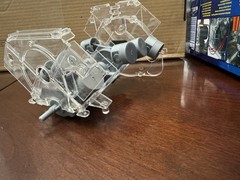 Revell 1:4 Visible V-8 Engine Model Kit Partially Assembled – Mostly Sealed