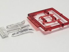 1958 Edsel Pacer TAILLIGHTS (bezels & lenses) from AMT 1:25 Model Kit 58