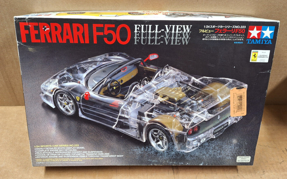 Tamiya Ferrari F50 Full View Sports Car Series No.223 1/24 Plastic Model Kit