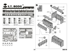ET Model EA35119 1/35 WWII German Panzer Smoke Candle Rack Late Version