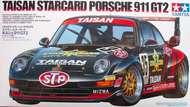Tamiya 24175 1/24 Model Car Kit Team Taisan Porsche 911 GT2 Starcard JGTC’95