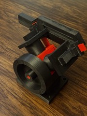 3d Printed V2 Compressed Air Engine Model