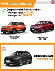 KINGGERI 300Lbs Lockable Roof Rack Cross Bars Compatible with Volkswagen VW