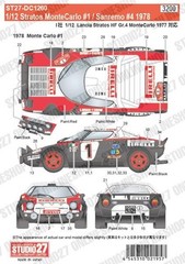 STUDIO27 Decals 1/12 Stratos #1 Monte Carlo / #4 Sanremo 1978 for ITALERI DC1260