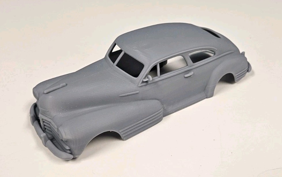 ABS-LIKE RESIN 3D PRINTED 1/25 1948 CHEVROLET FLEETLINE AERO SEDAN BODY