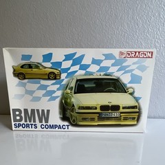 Dragon 1:24 BMW Rieger Tuning w/Rieger rims Sports Compact Yellow Car Model Kit