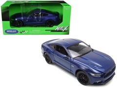 Welly 24062W-BL 1/24 2015 Ford Mustang GT 5.0 Blue Metallic “NEX