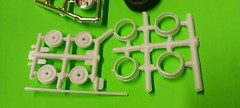 1957 Chevy Bel Air 1/25 OLD REVELL TOOLING Chrome Reverse Steelies Stock Rims