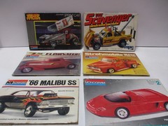 15 MPC and Monogram Model Box Lids with 1957 Chevy, Malibu, Scavenger