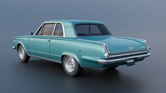 ABS-LIKE RESIN 3D PRINTED 1/25 1965 PLYMOUTH VALIANT 2-DOOR FULL KIT