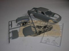 Vintage AMT ERTL 1/25 NASCAR Pontiac Grand National Prix 4 Slot Car Body / Parts