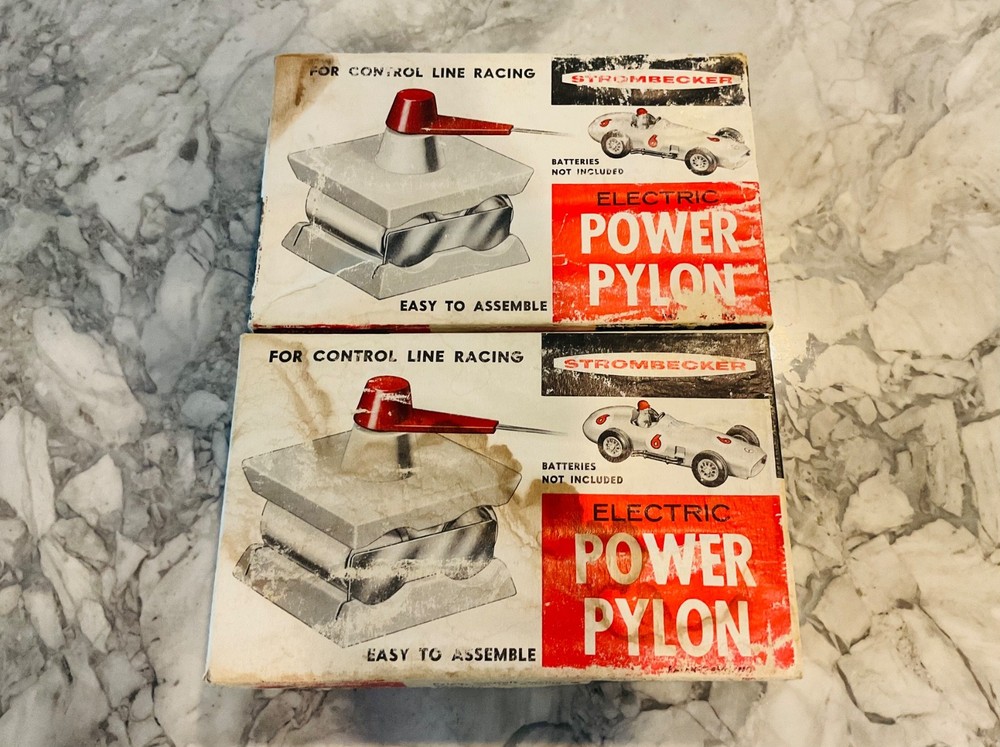 STROMBECKER ELECTRIC POWER PYLON RACING KIT BOXED D48 1960s