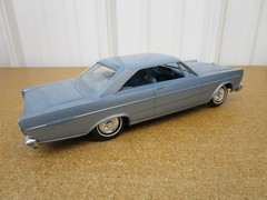 1965 Ford Galaxie 500 XL 2 door coupe 1/25 dealer promo car blue