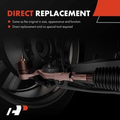 A-Premium 2 x Front Outer Tie Rod Ends, Compatible with Mitsubishi Outlander