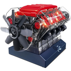 V8 Combustion Engine Model Kit That Runs – Build Your Own STEM Mini V8 Model Eng