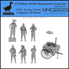 NUMODEL NMGER005 | 1/72 Resin WWII German Wehrmacht Soldier Scene Kit Kitchen