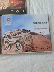 Three DIY Kits, Military Series Vehicles, Build It Yourself, Wood, NEW