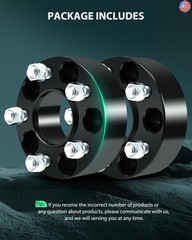 SCITOO 4pcs Wheel Spacers 2″ 5×4.5 Bore 71.5mm Studs 14×1.5 5Lug Wheel Spacers