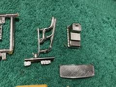 1 25 scale model parts 1940 Willys Coupe/ Pickup Steering Wheel, Header Lot Only