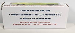 New 1968 AMC Javelin Hialeah Yellow Promo Model REPLICA BOX ONLY..NO CAR
