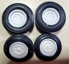 DON NICHOLSON’S BEL AIR SS UNPAINTED STEEL WHEELS FIRESTONE TROPHY GOODYEAR SLKS