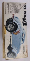 Vintage 1979 AMT 1933 Willys Coupe 1/25 Model Kit #2402 Collectible