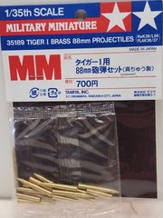 Tamiya 1/35 WW2 German Army Tank Tiger I Brass AMMO 88mm 35189 Diorama Accessory