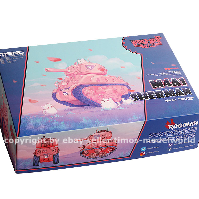 Meng WWP-002 Pinky M4A1 Sherman Q Edition Plastic Assembly Model Kit