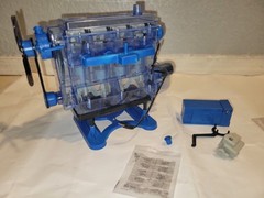 Smithsonian Motor-Works STEM Working 4 Cylinder Blue Engine PARTS ONLY