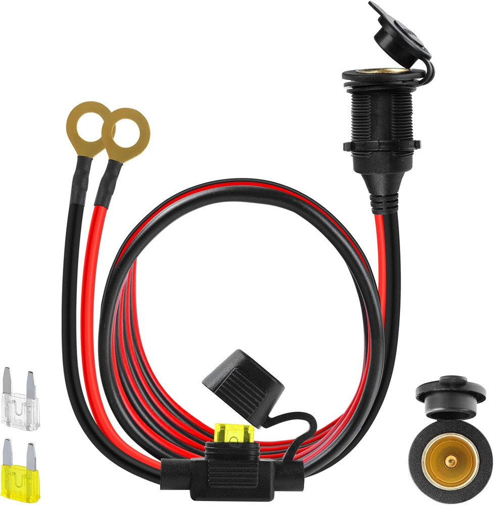 Cigarette Lighter Socket 10FT, 12V Cigarette Lighter Socket 2.5Mm²/13Awg, 12V Po