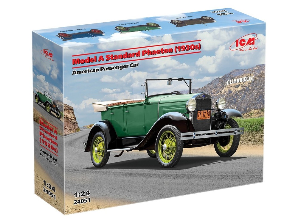 ICM 24051 – Model A Standard Phaeton (1930s) – Passenger Car Model Kit 1:24
