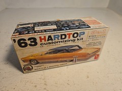 1/25 scale AMT model kit of a 1963 Ford Galaxie 500XL Missing Body *Parts Only