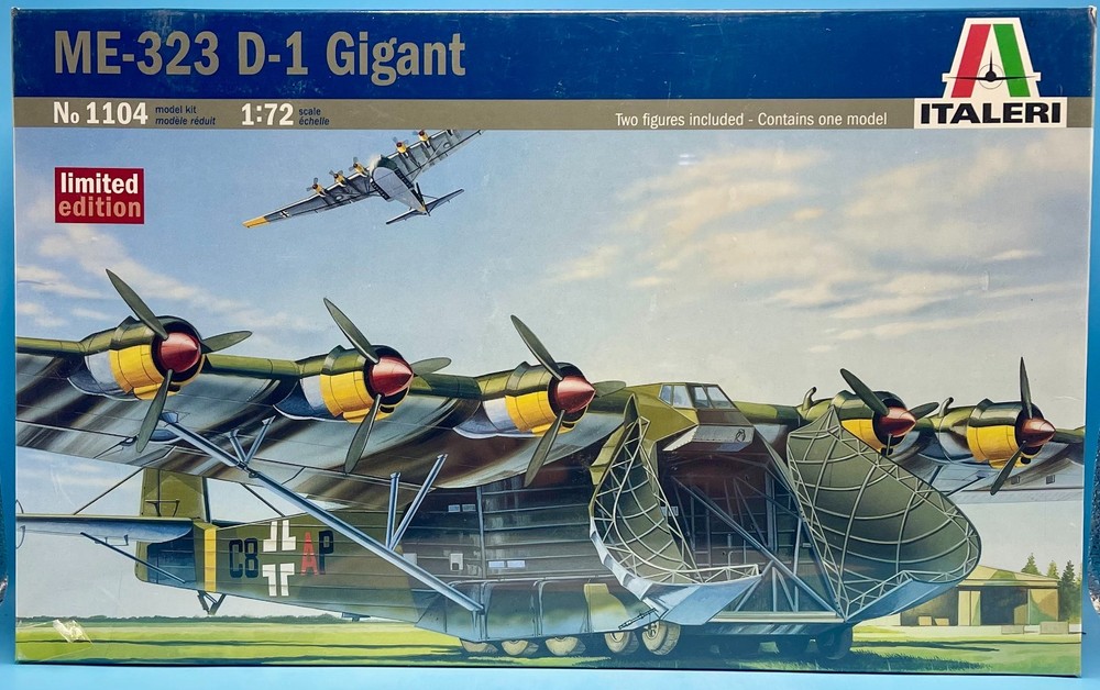 ITALERI 1/72 1104 Me-323 D-1 Gigant Limited Edition Brand New Sealed Kit