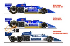 Decals March 761 1977 Formula 1 1/43rd scale for Tameo Kits by Cigale 43 CDS004