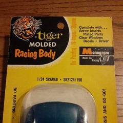 NOS Monogram Sr2124/150 Scarab Slot Car 1/24 Tiger Racing Body vintage