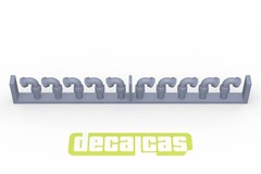 Decalcas 1/12 Detail-Up Parts 2mm Hose Joints (Set #2) Resin & Braid #DCL-PAR078