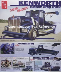 AMT 1/25 Tyrone Malone Custom Drag Frame Components – Tanks, Battery & Box 1/25